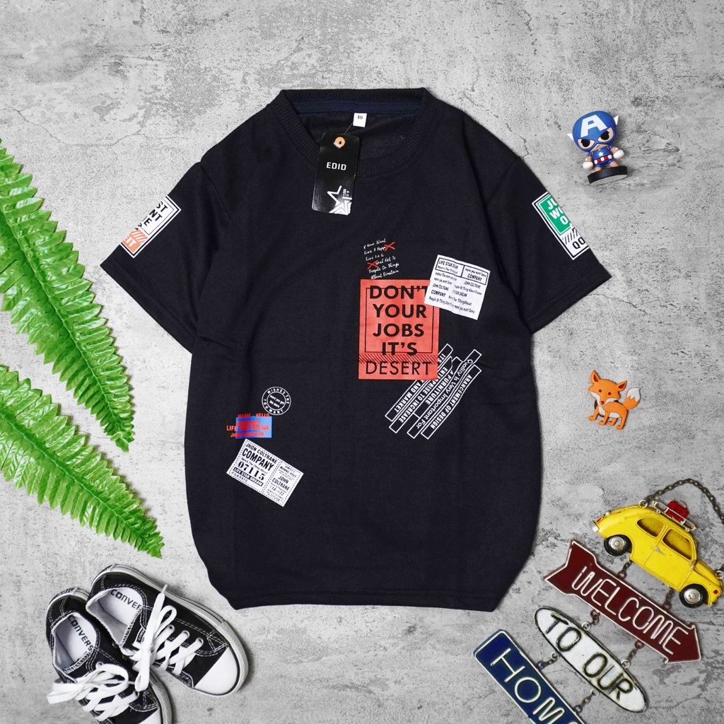 Amspro Kaos Anak Laki-laki Atasan Anak Baju Anak Laki-laki Triston