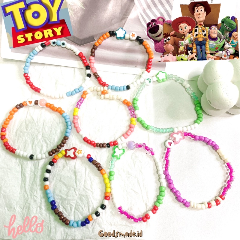 GELANG MANIK INSIPIRED BY TOY STORY/ BEADS BRACELET TOY STORY