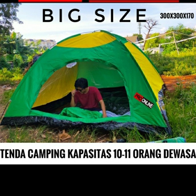 TENDA CAMPING BESAR 10 ORANG TENDA CAMPING KELUARGA TENDA JUMBO LWS