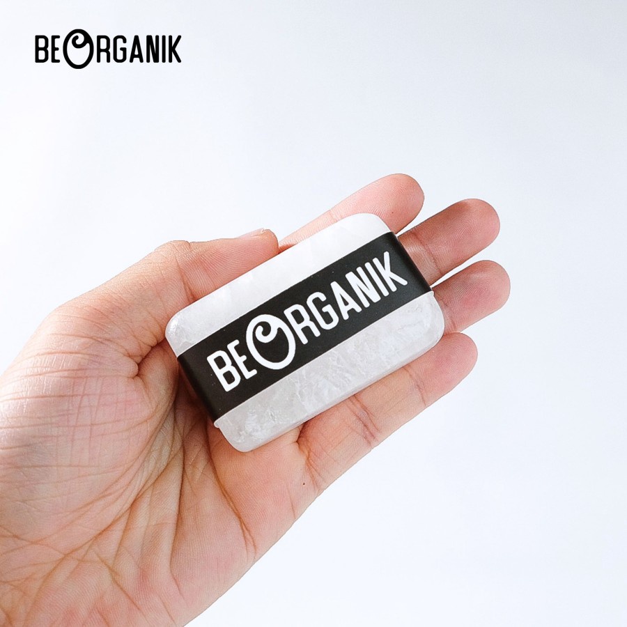 Batu Tawas BEORGANIK - Deodorant Deodoran Deo Penghilang Bau Badan &amp; Ketiak Batu Tawas Beorganic - Original 100% Be Organik