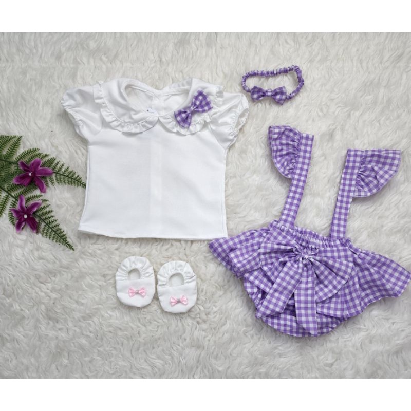 baju bayi perempuan Set Jumper Allea ff008