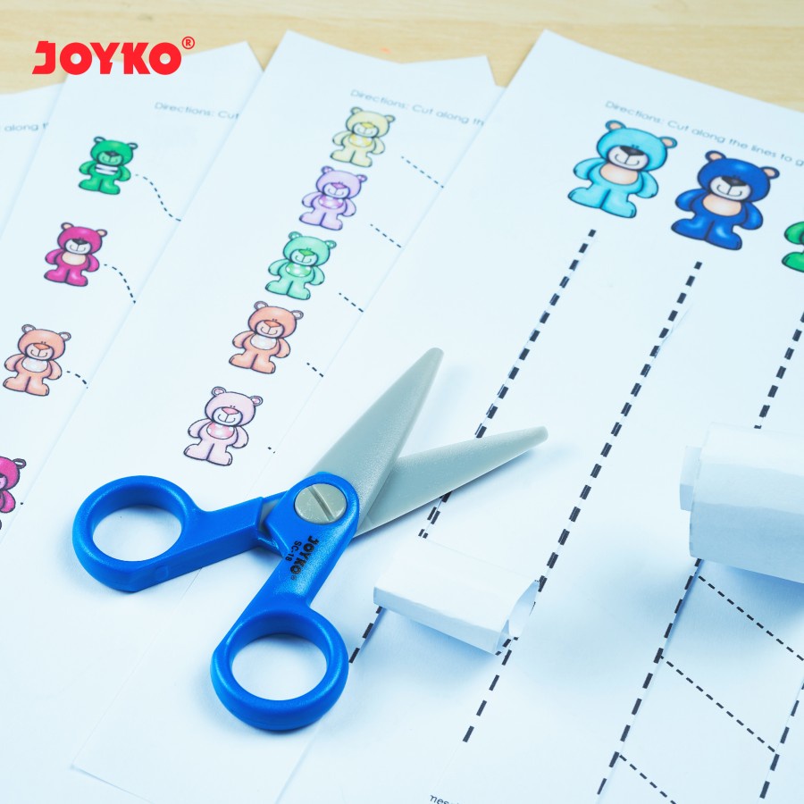 Joyko SC-18 Scissors Gunting Kertas Aman untuk Anak Toddler Kids