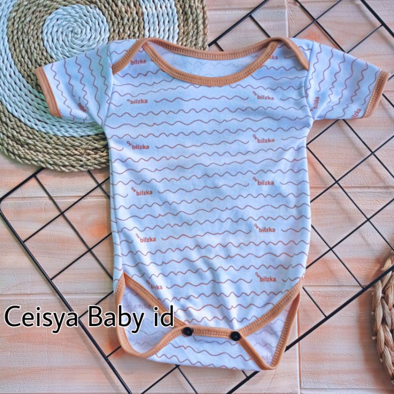 3 PCS Jumper Bayi Bodysuit Seri Coklat / Jumper Bayi Baru Lahir 0-3 Bulan