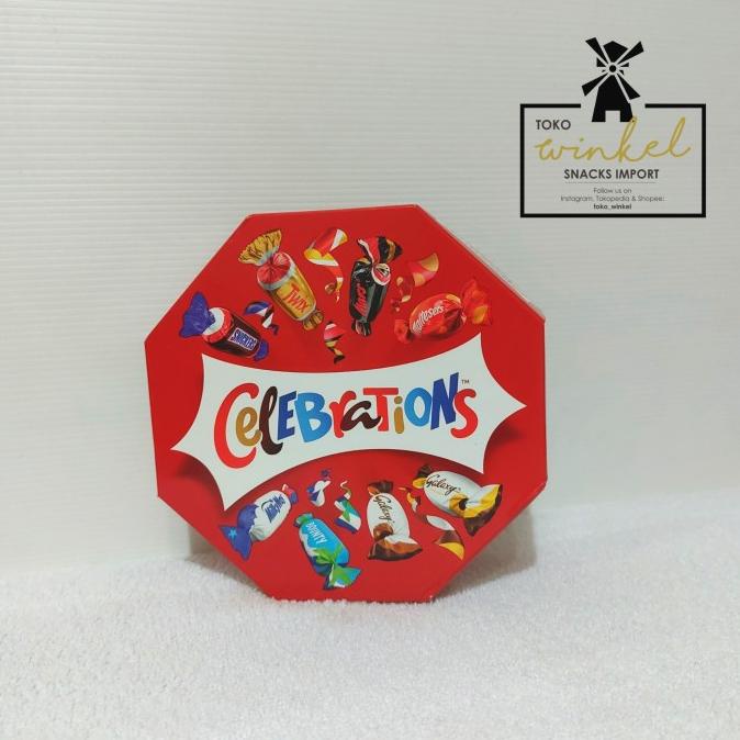 

Coklat Celebrations (Mars, Twix, Snickers, Maltesers, dll) - 186 gram