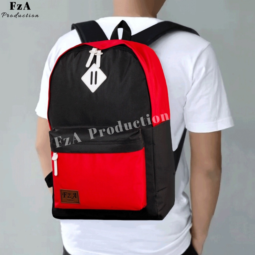 Big Promo..Tas Ransel Distro sekolah kuliah Kerja Pria Wanita Tas Ransel Laptop Original - FzA FREE Dompet Sakko HP