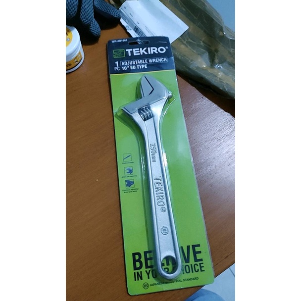 TEKIRO ADJUSTABLE WRENCH - Kunci Inggris VARIAN 8&quot;/10&quot;/12-Kunci inggris