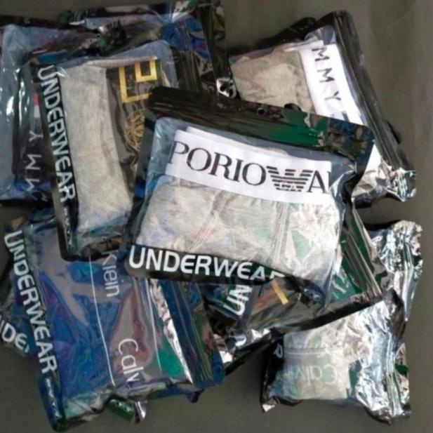 CELANA DALAM SEGITIGA PRIA PREMIUM / VERSACE - M, Abu