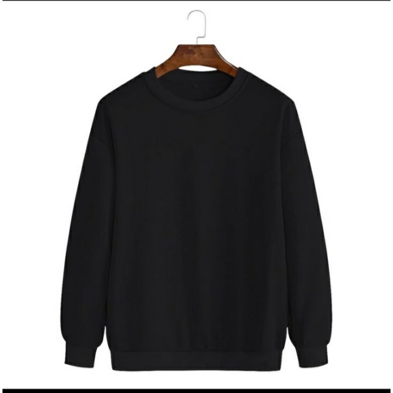 KAOS SWEATER LENGAN PANJANG POLOS