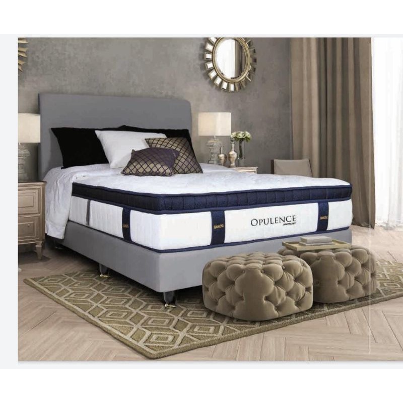 Simmons Opulence true latex 160 x 200 kasur spring bed premium 35 cm feel medium lux ( Opulance )