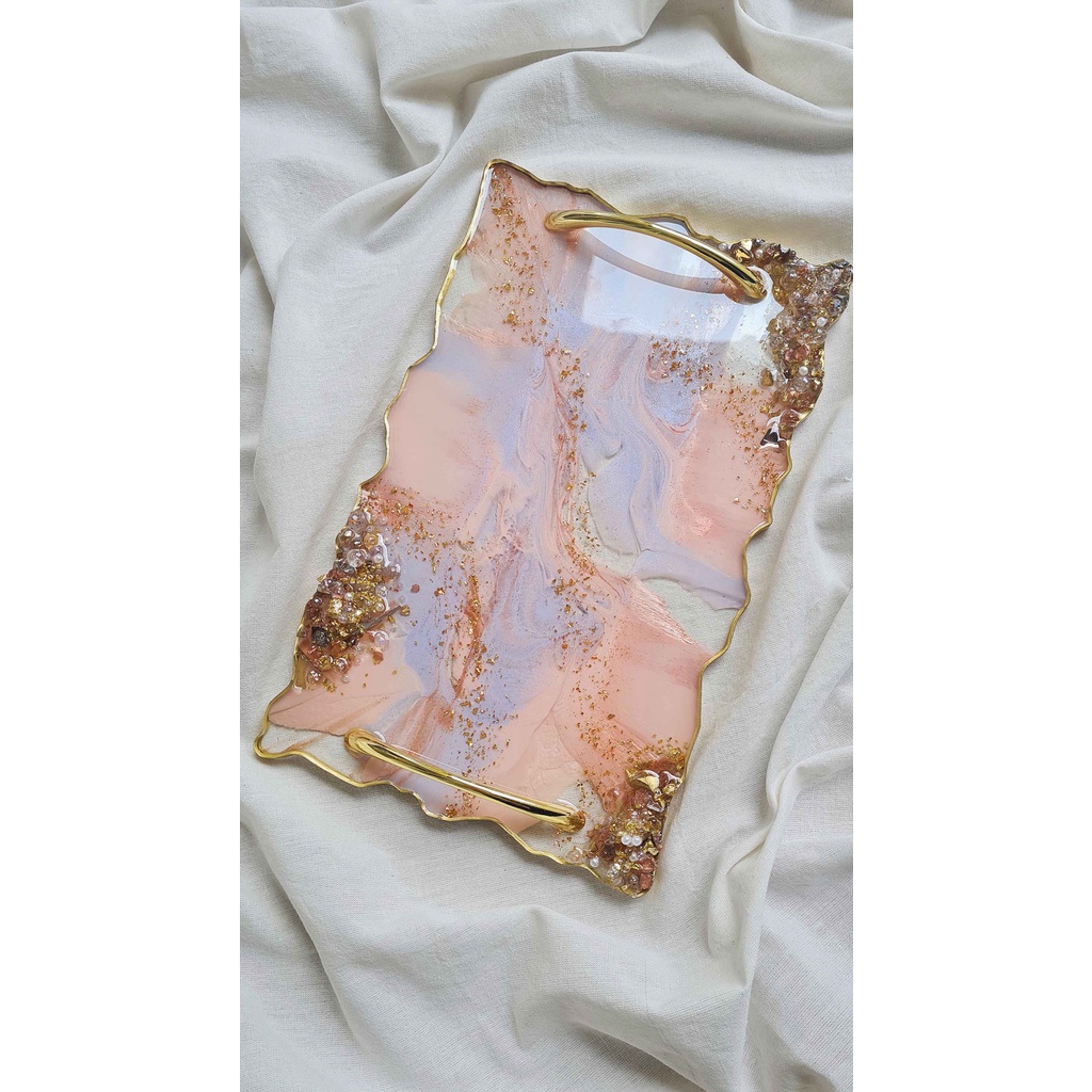 CETAKAN TRAY NAMPAN RESIN RECTANGLE ABSTRACT