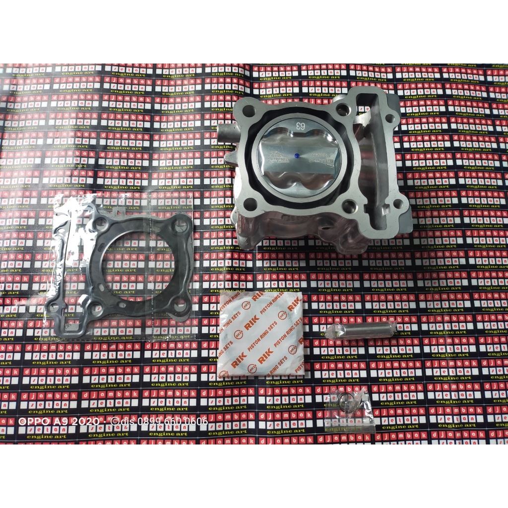 paket bore up yamaha Lexi . Nmax . Aerox . R15VVA . WR155 . XSR155 63 mm jadi 183 cc