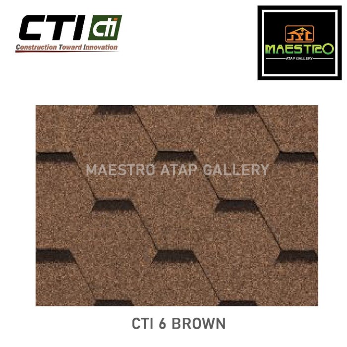 Atap Bitumen CTI CT6 Brown