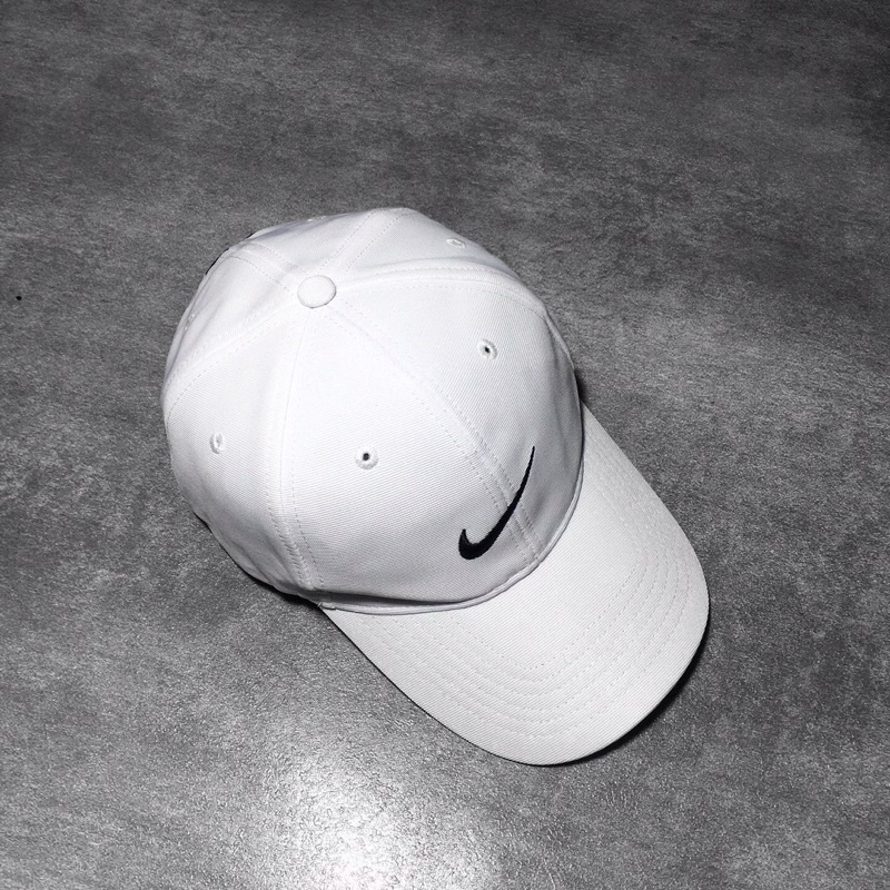 TOPI NIKE - Big Swoosh Logo White Original second / bekas
