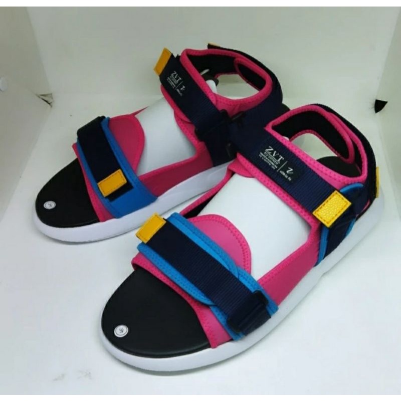 Sandal Gladiator Olahraga Pria Wanita MK-16 BIG Size 41-45 Super Empuk IMPORT JUMBO Sendal Tracking Gunung Kuat Pink, 45