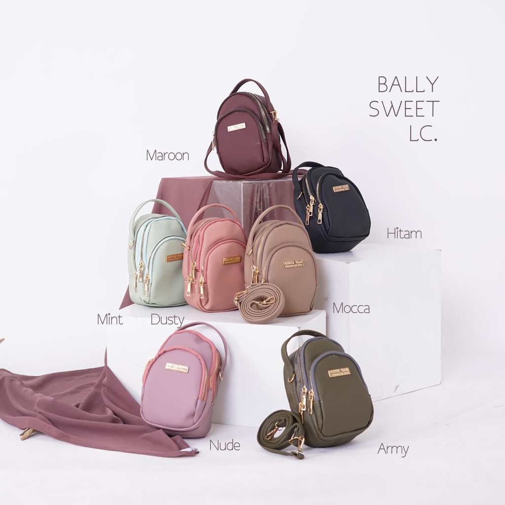 BALLY SWEET LC TAS WANITA TERMURAH  SLING BAG WANITA LOKAL TAS FASHION BAG TAS LUCU SELEMPANG VINTAG