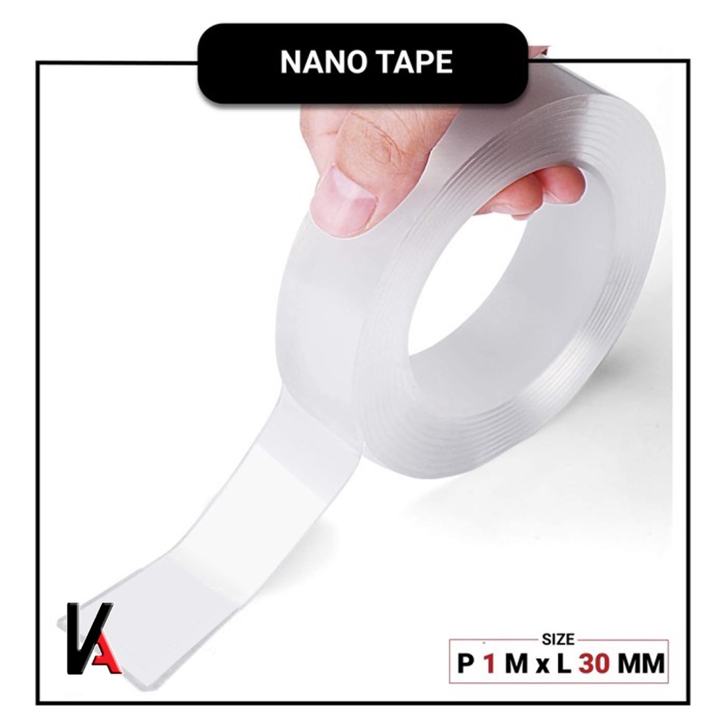 DOUBLE TAPE NANO BENING TAHAN AIR 30MM x 2MM x 1M (P) HIGH QUALITY