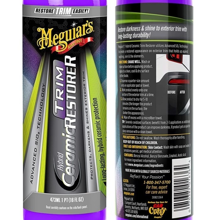 Meguiars Hybrid Ceramic Trim Restorer 473ml Coating - Paint Colour