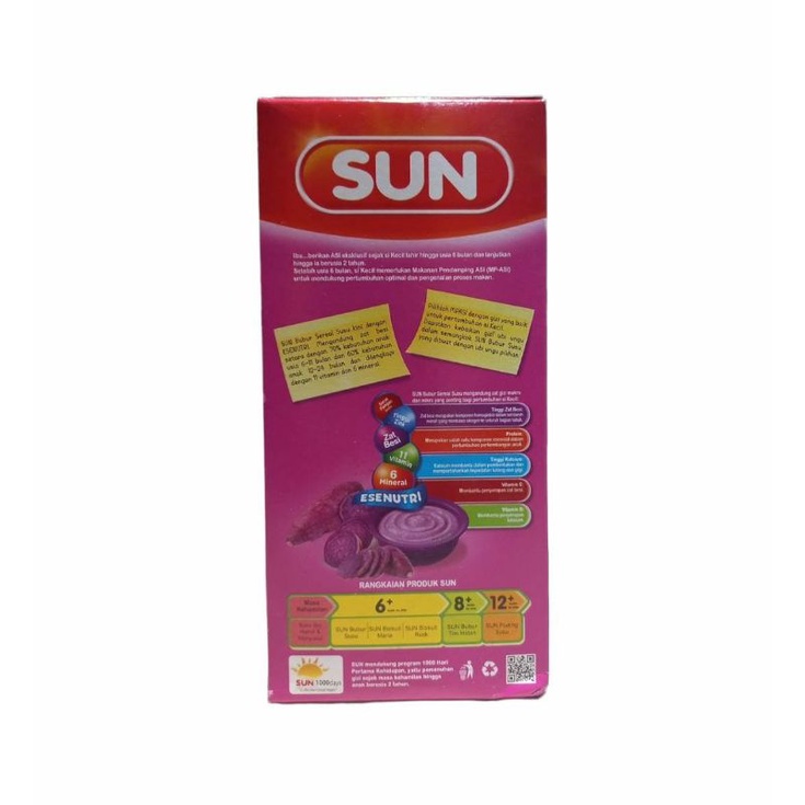 SUN BUBUR SEREAL UBI UNGU 6+ 120GR