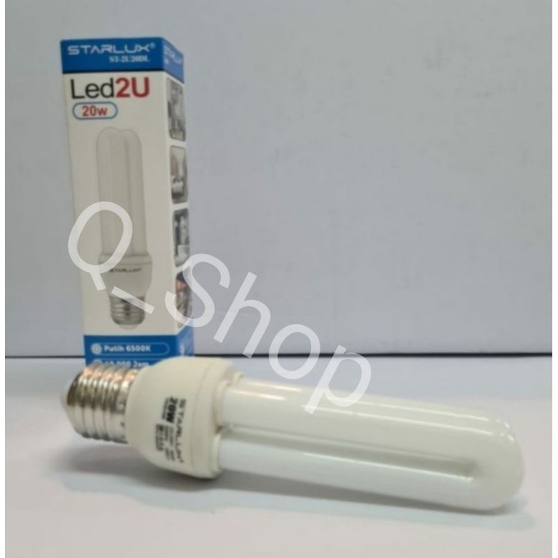 Lampu PLC LED 20 Watt STARLUX / LED Jari 2 U Cahaya Putih