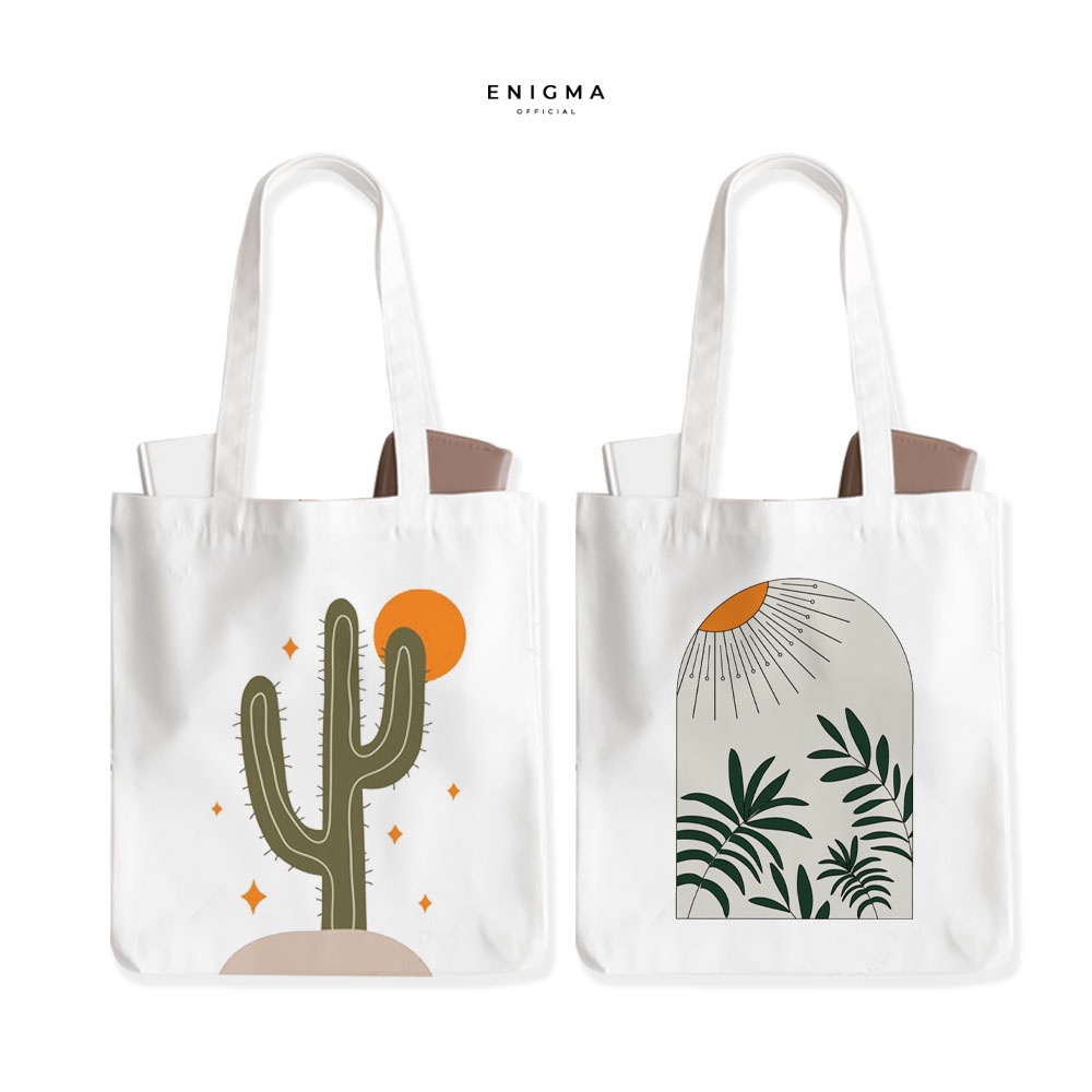 PROMO TOTEBAG KANVAS TAS WANITA AESTHETIC ORIGINAL ENIGMA