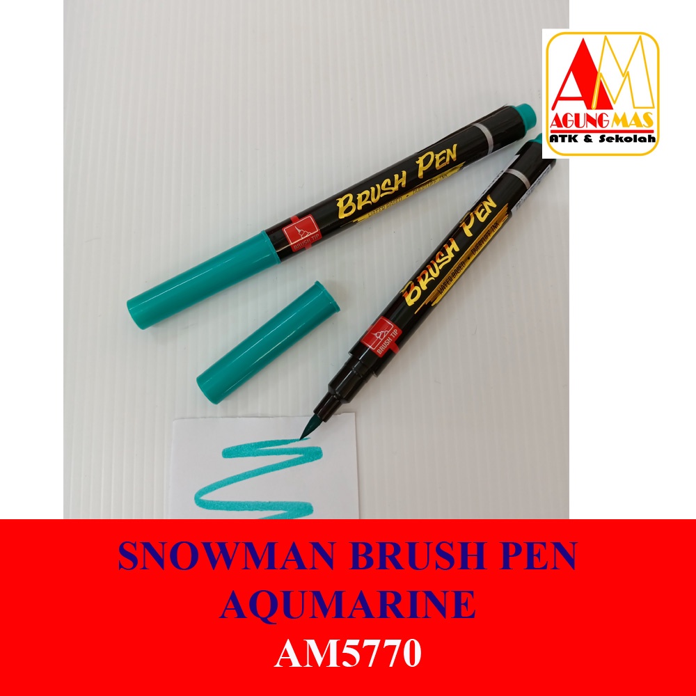 

SNOWMAN BRUSH PEN AQUMARINE