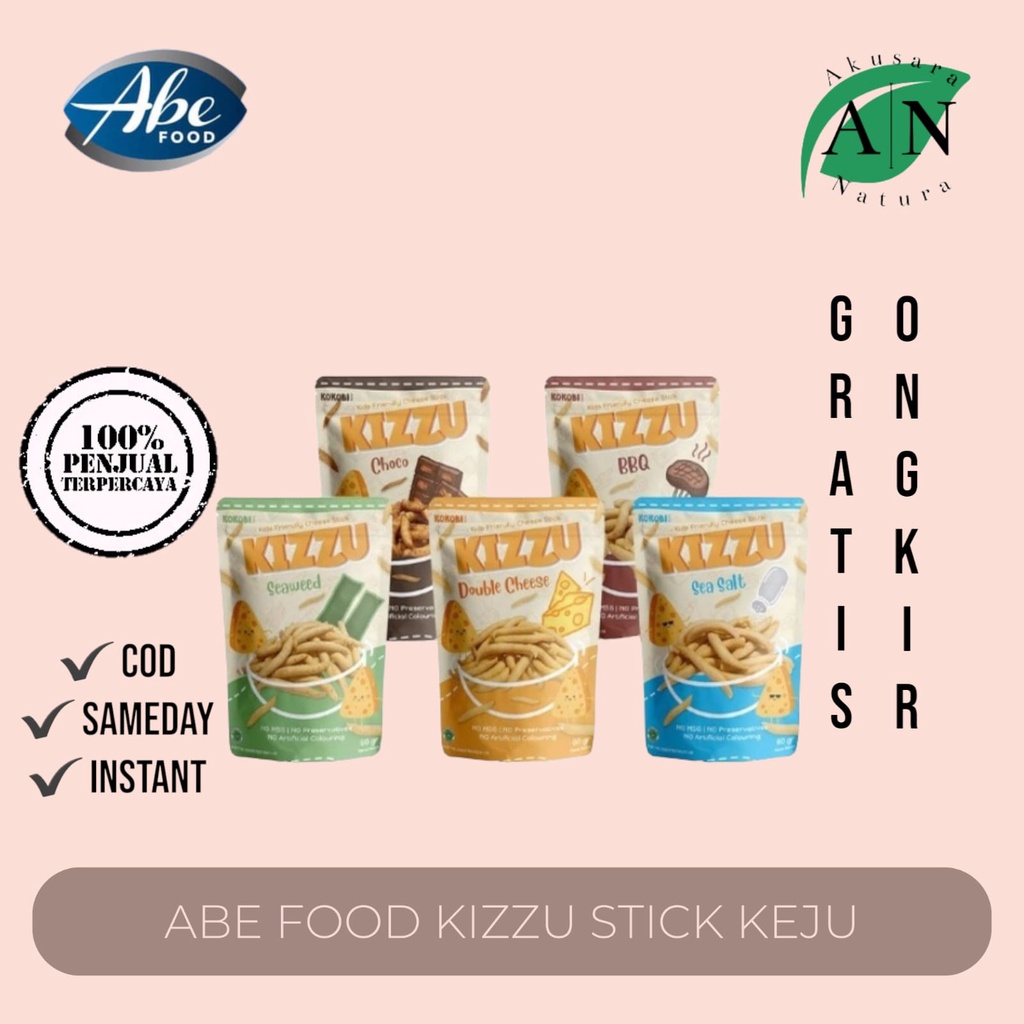 Kokobi Kizzu Cheese Stick 60gr / telur gabus kata oma / omo puff stick keju snack anak