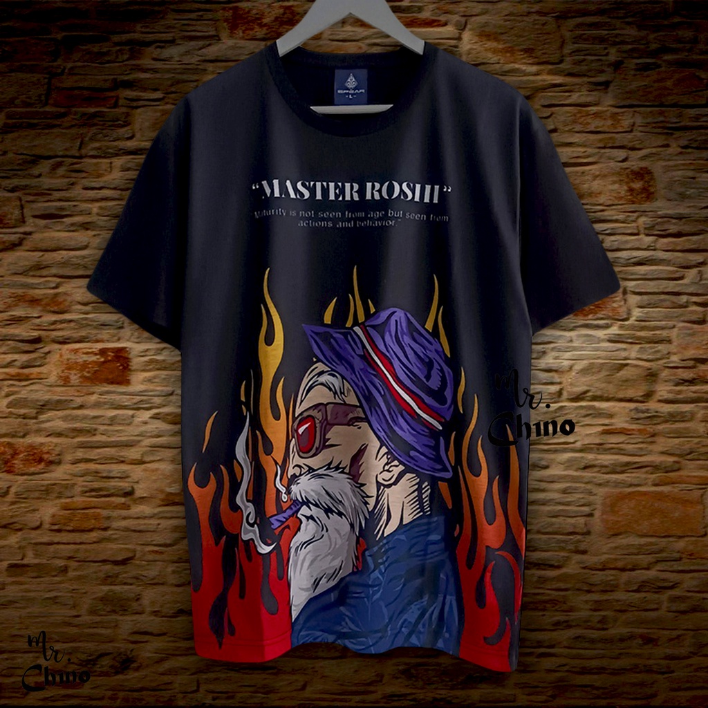 Kaos Pria Distro Motif Ageless Master | Baju Kaos Pria Karakter Keren | T Shirt Hitam Premium Cowok 