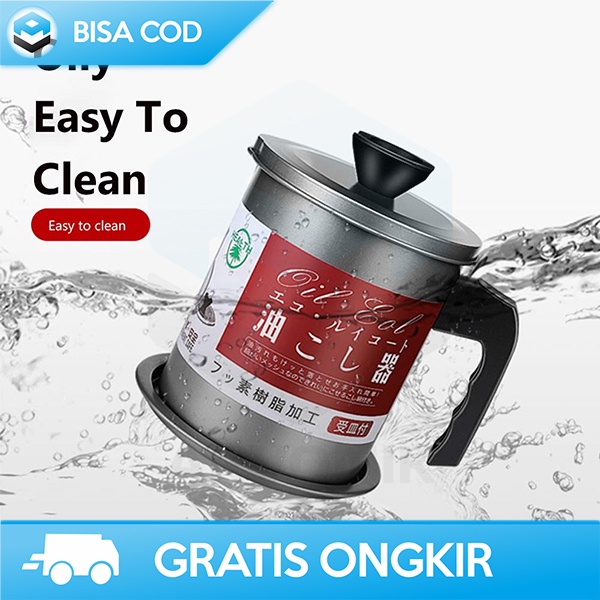 OIL POT SARINGAN MINYAK GORENG STAINLESS STEEL ANTI KARAT 1700ML G2103