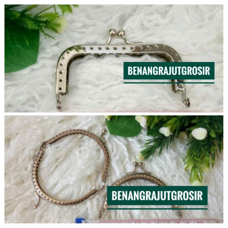 Behel / Frame dompet rajut ukuran 8cm