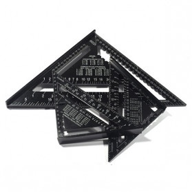

Penggaris Siku Mistar Triangle Ruler Aluminium 7 inch - Black