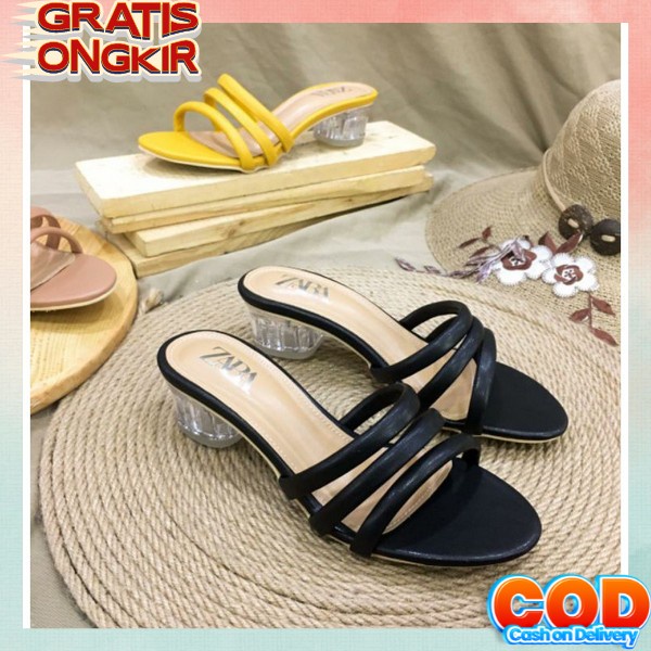 Sandal Haihils Kaca Hak Tinggi Sendal Hils Wanita Haihil Murah Hills Import Hels Kekinian Hells Terb
