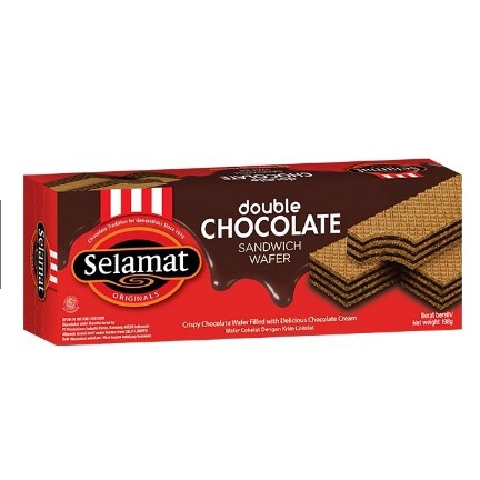 

SELAMAT DOUBLE CHOCOLATE SANDWICH WAFER 145GR