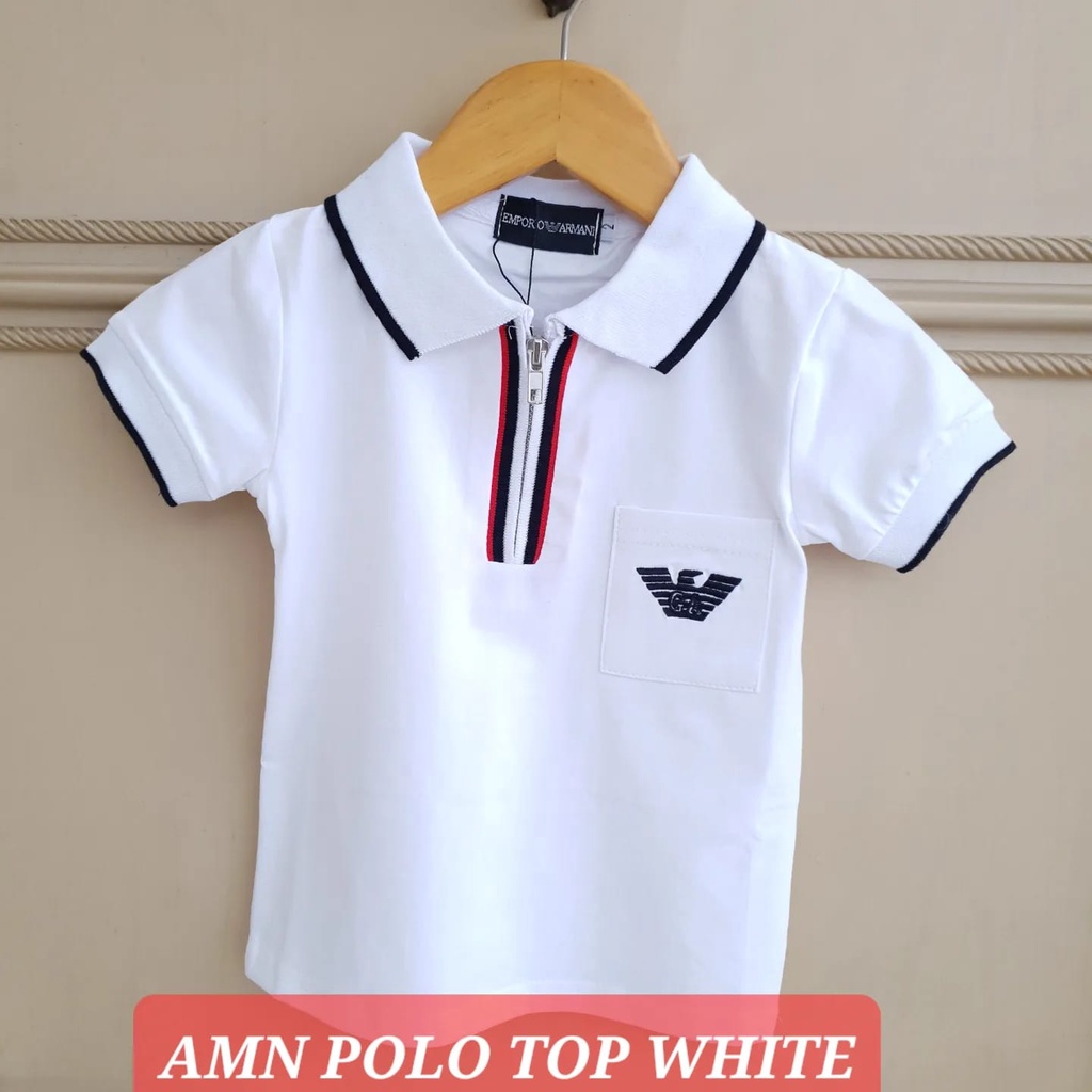 BAJUKIDDIE AMN POLO TOP BAJU KAOS POLO KERAH ANAK LAKI FASHION IMPORT PESTA