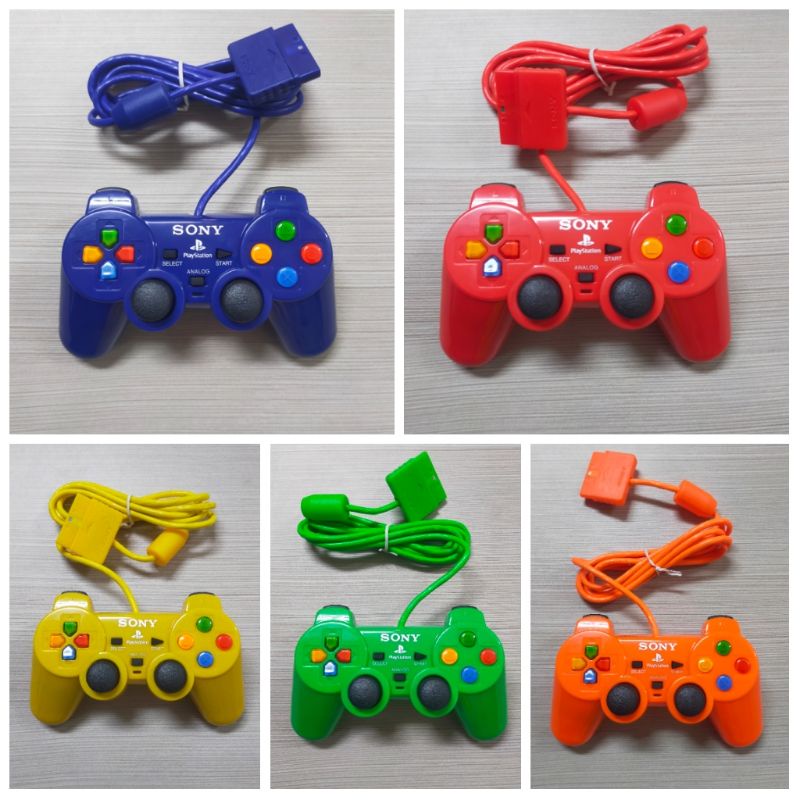 STIK PS2 WARNA TOMBOL XBOX KABEL ORIGINAL SERAT MERK RDC