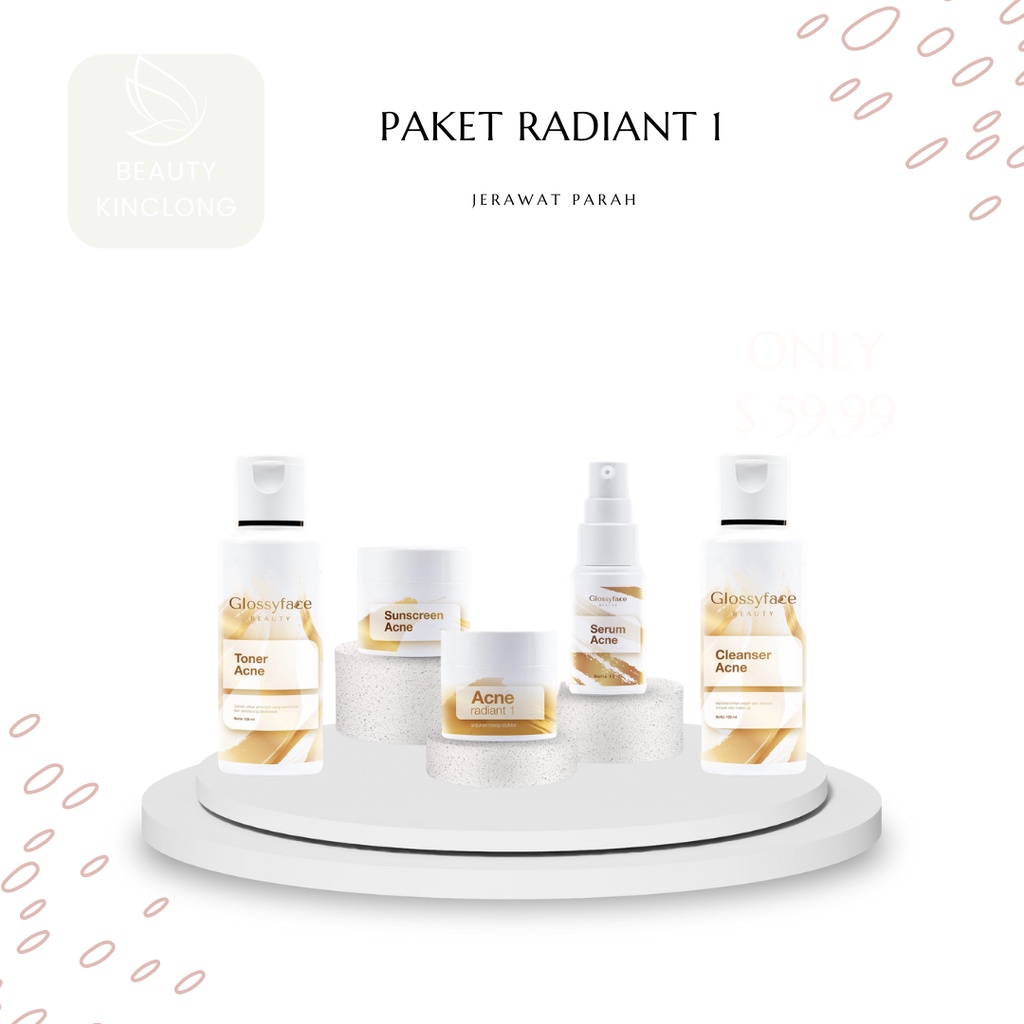 Paket Acne Radiant 1 Glossy Face Beauty