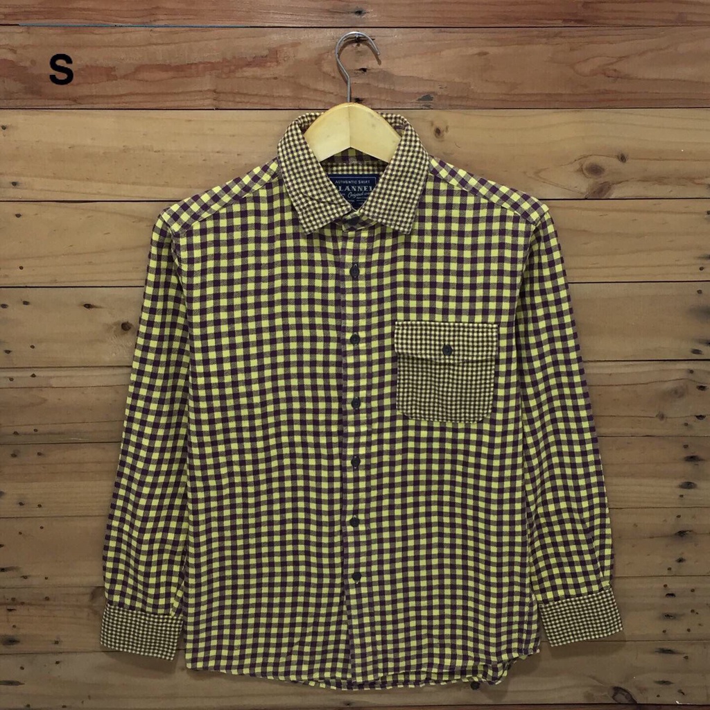Kemeja Flannel Uniqlo Size S