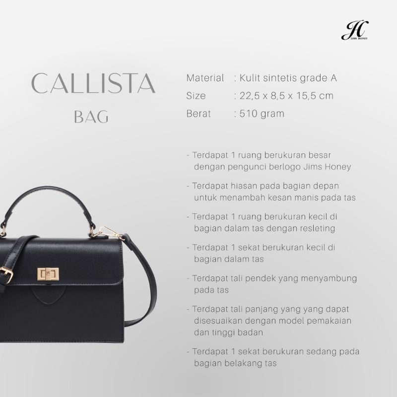 Callista Bag jims honey tas selempang wanita realpic original bisa cod official store