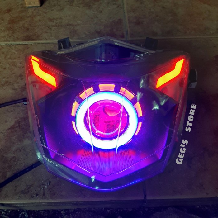 Headlamp Custom Projie Led Honda Beat New FI ESP K81 2016-2020