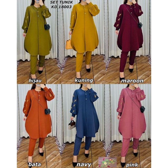 SETCEL TUNIK P0LOS BORDIR EXCLUSIZE 2022