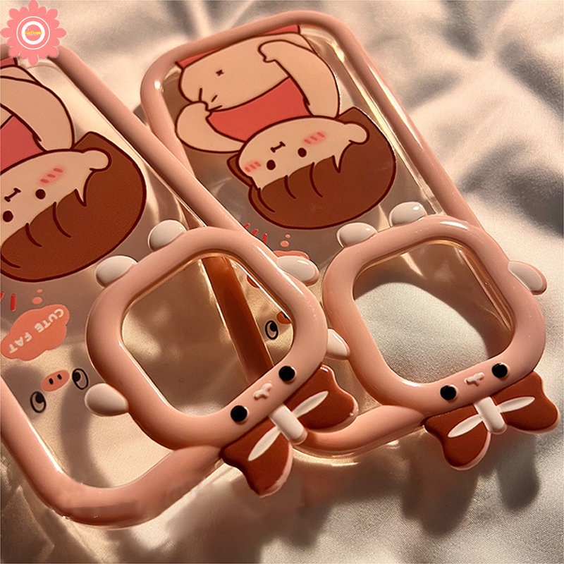 Soft Case Desain Kartun Little Monster 3D Untuk iPhone 7Plus 8Plus XR 11 12 13 14 Pro MAX 6 6S 14 Plus X XS MAX SE 2020