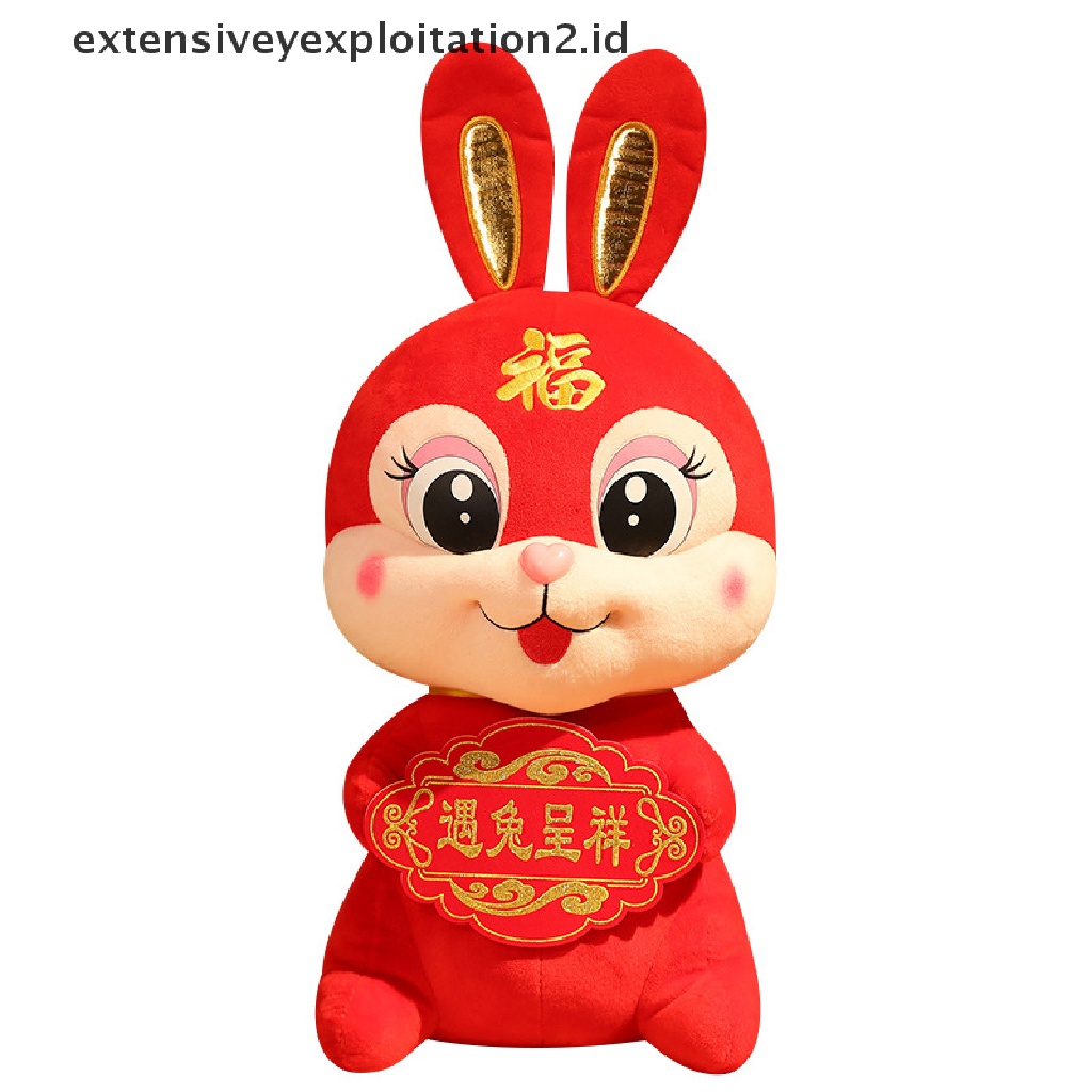 Mainan Boneka Stuffed Plush Zodiak Cina Fortuna / Kelinci Untuk Dekorasi Rumah