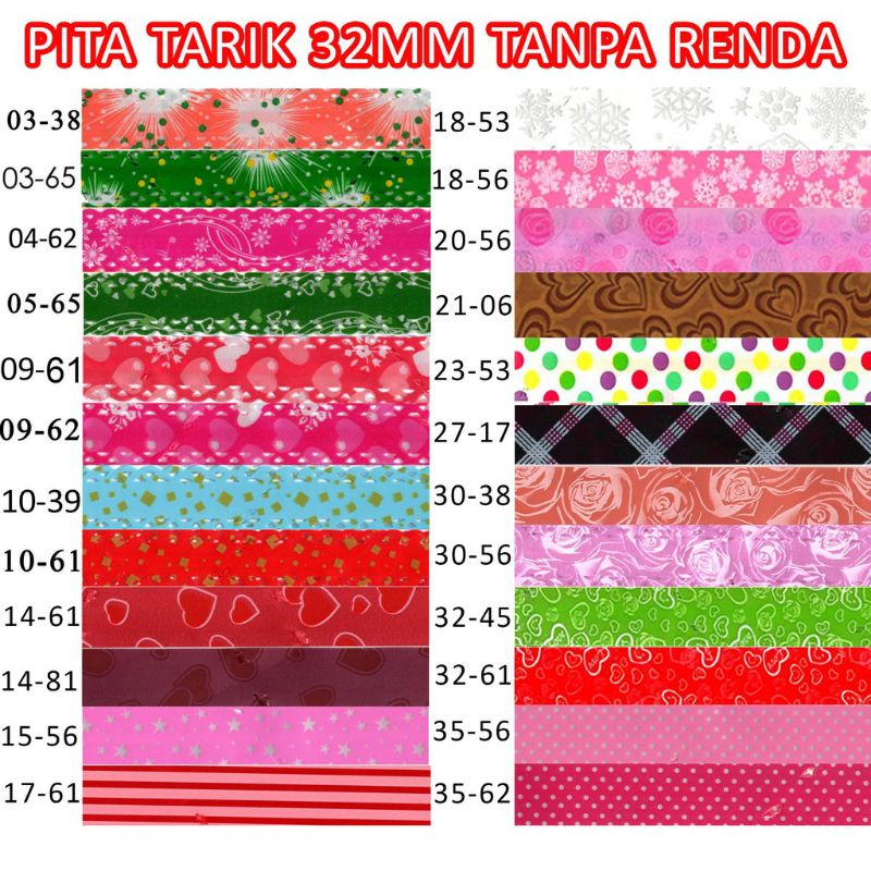 

PITA TARIK SERUT MOTIF 32mm