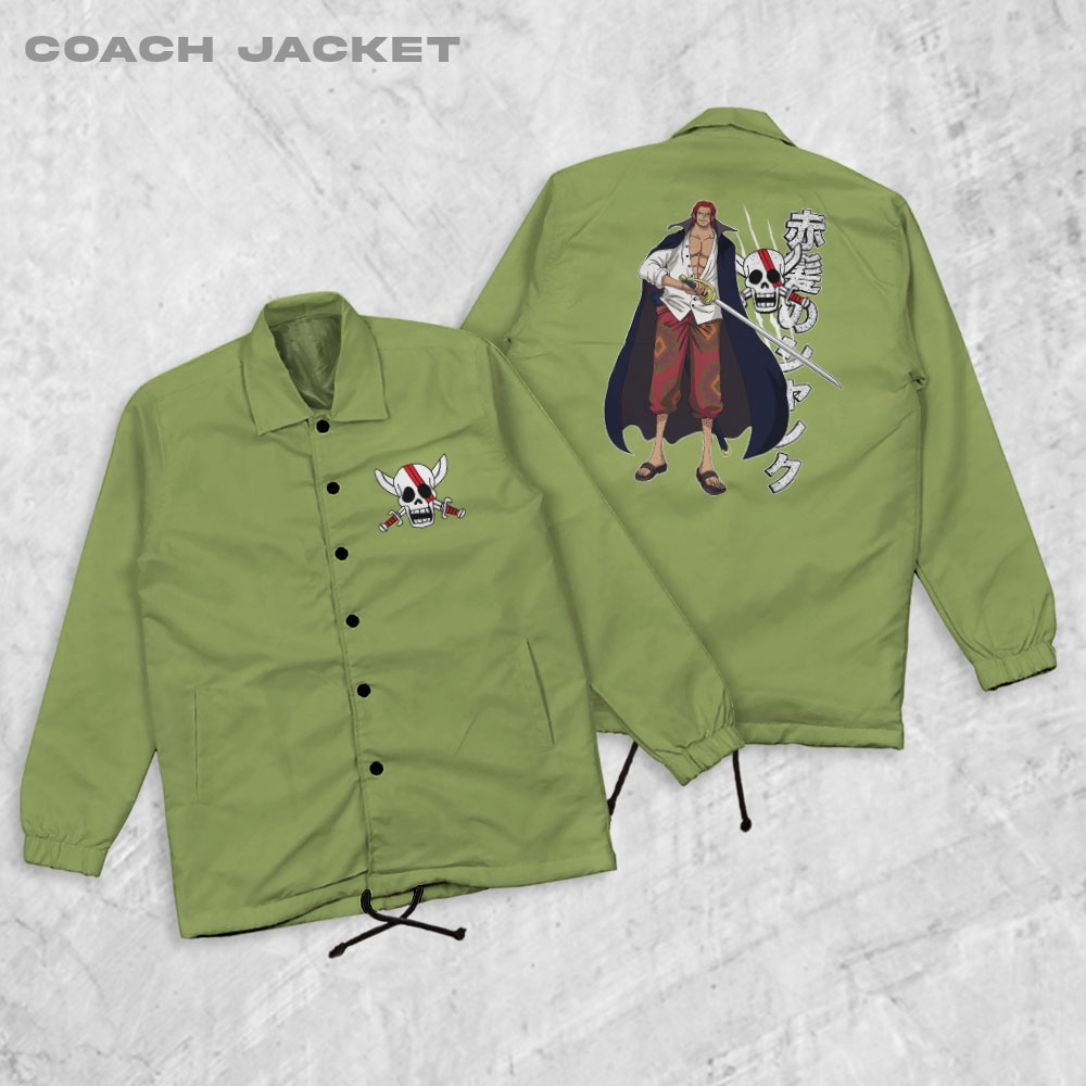 Fortglass One Piece Shanks Coach Jaket Polos Pria Jaket Parasut Unisex