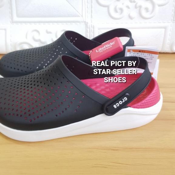 CROCS / SANDAL CROCS LITERIDE ORIGINAL - hitam alas mera, 36