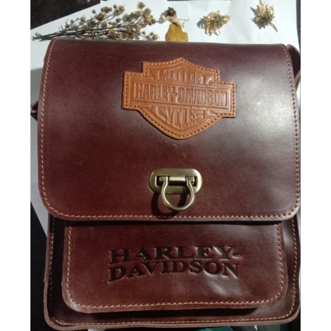Tas selempang medium full kulit sapi