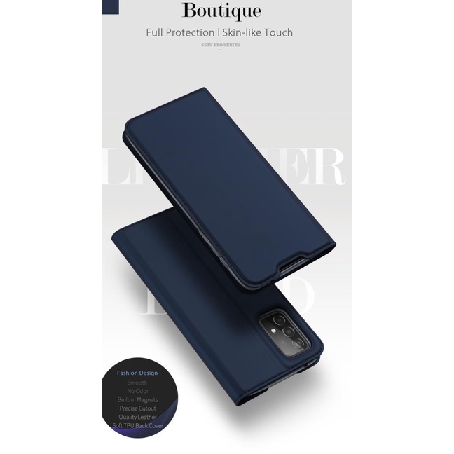 Original Dux Ducis Skin Pro Samsung A52 A72 Casing Cover Flip Case - BLACK, SAMSUNG A72