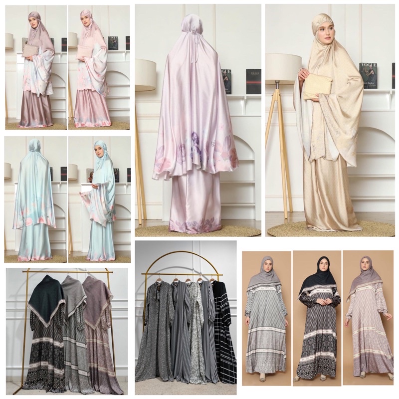 MIMOSA, ABAYA MAHIRA DAN  MUKENA ADEEVA BY QNANZ