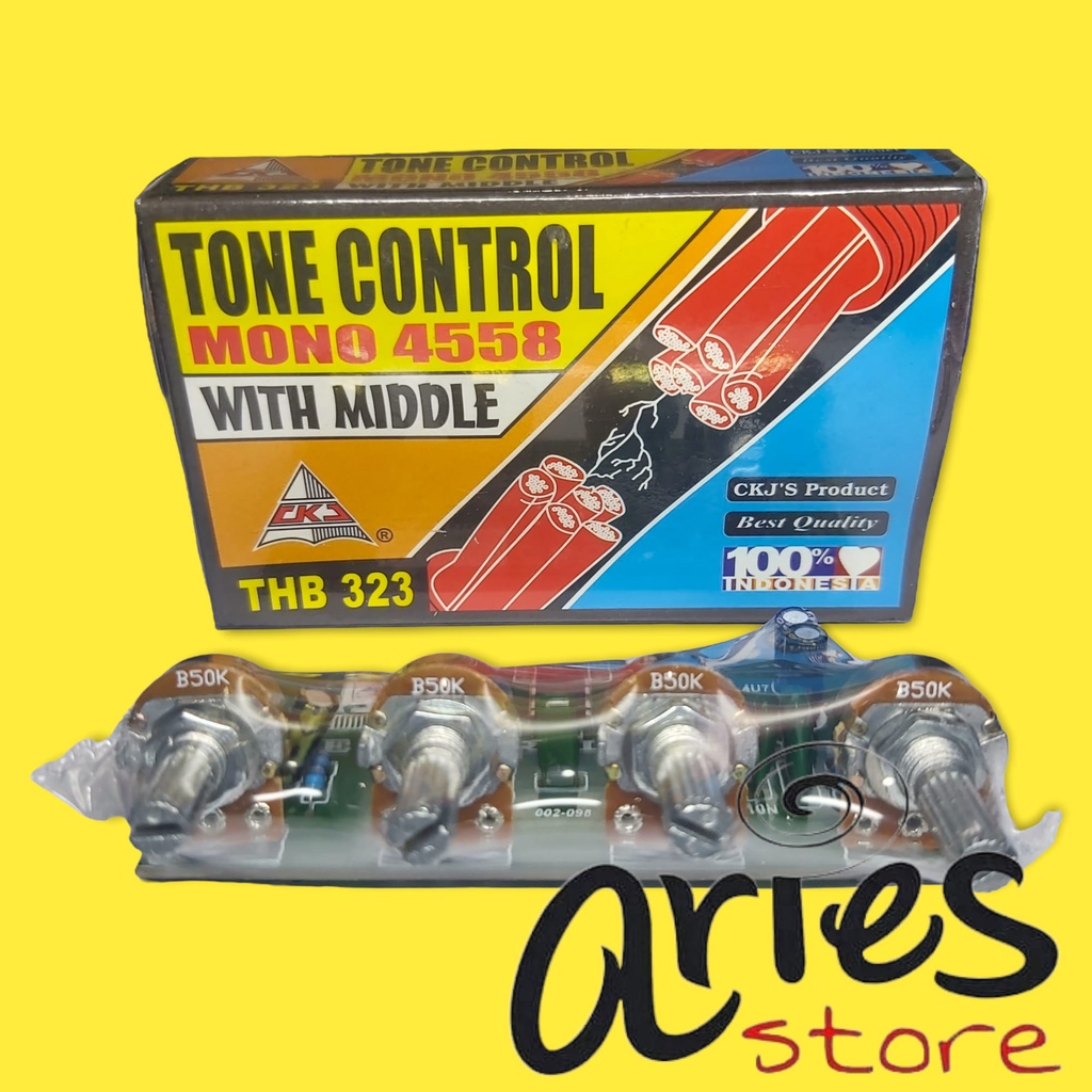 KIT TONE CONTROL MONO 4558 PLUS MIDDLE CKJ THB 323