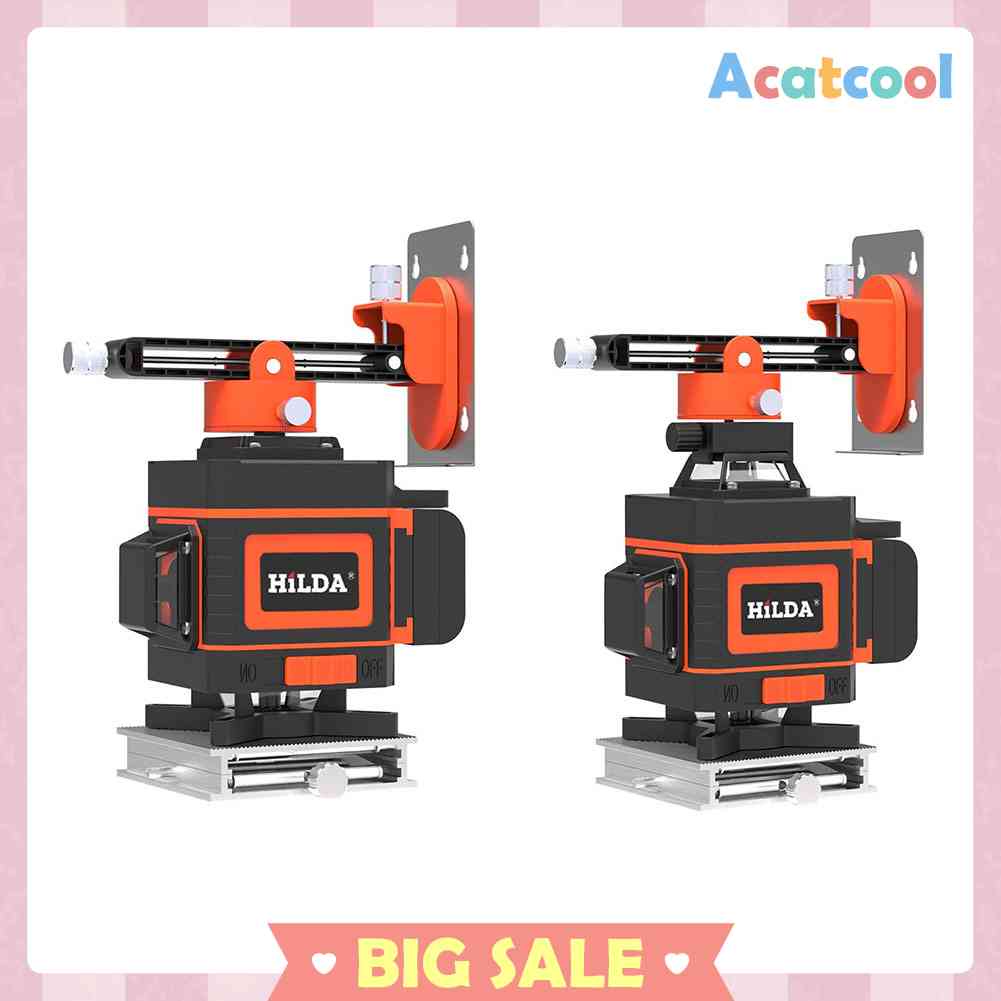 Laser Level 12 / 16 Lines Tahan Air Dan Debu Dengan Indikator Power LED