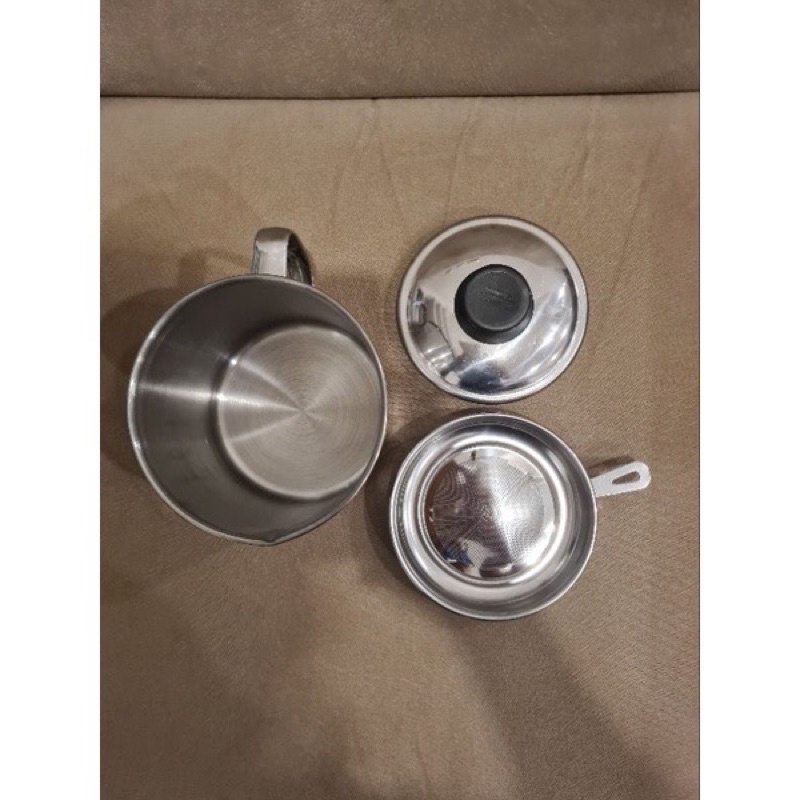 Wadah Saringan Minyak Goreng/ Oil Pot Stainless